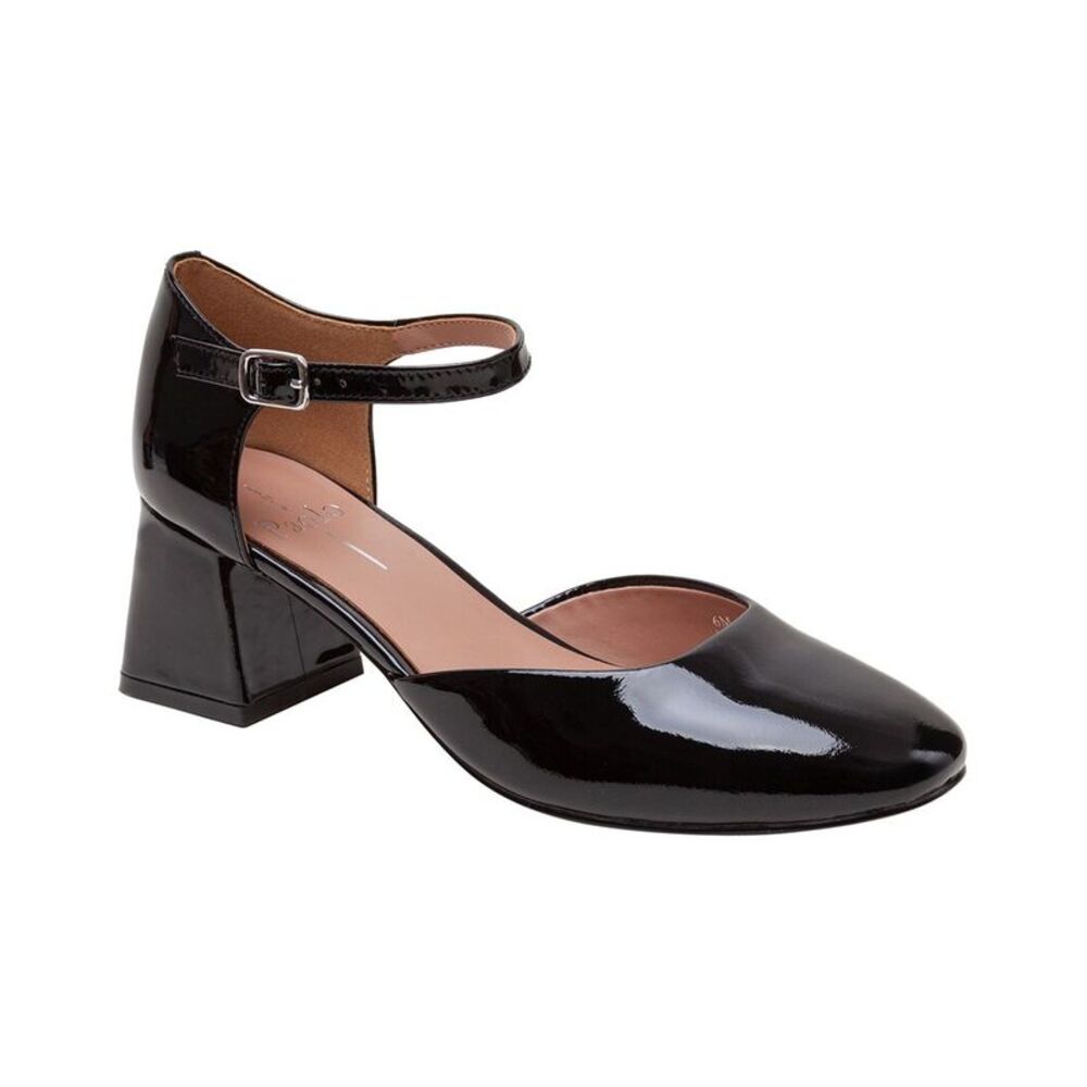 Linea Paolo Camelia Leather Pump, Black